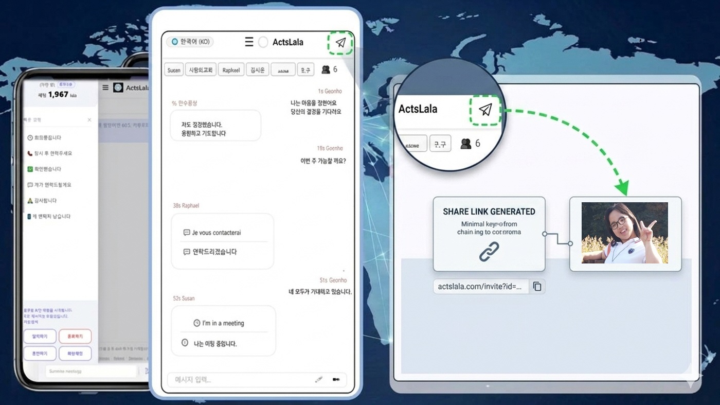 ActsLala quick start and share-link workflow
